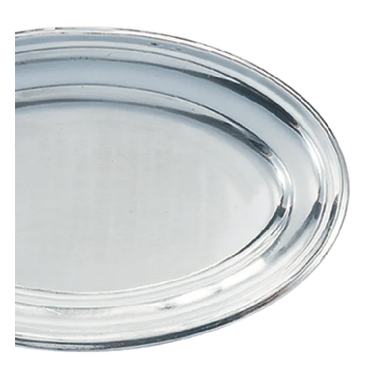 Plat ovale argent 33 x 50 cm