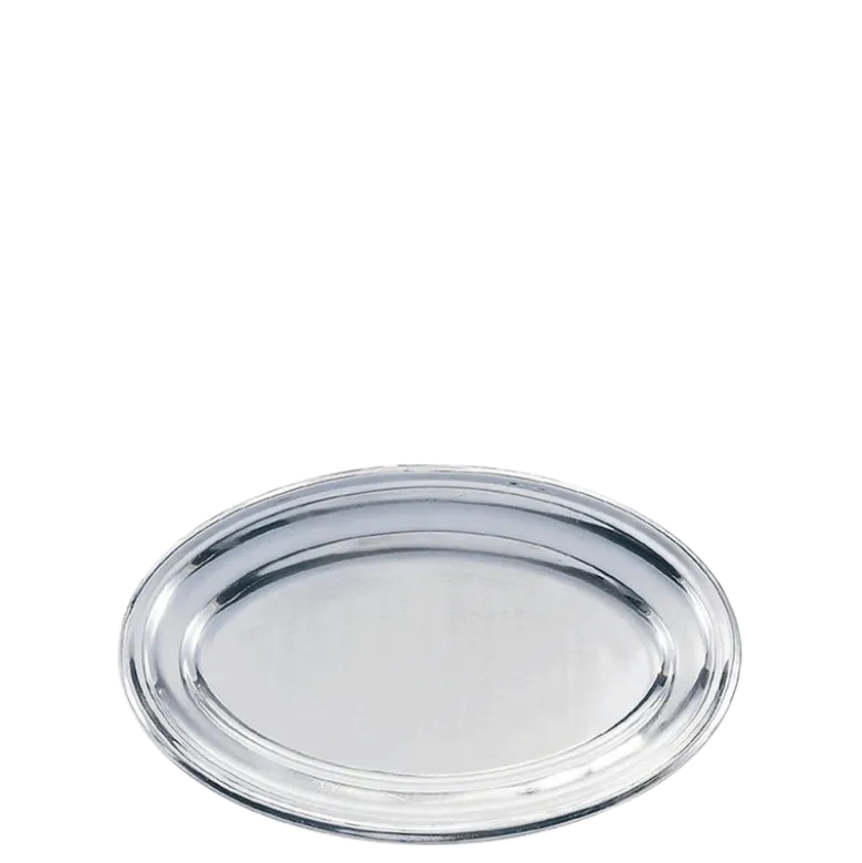 Plat ovale argent 40 x 60 cm