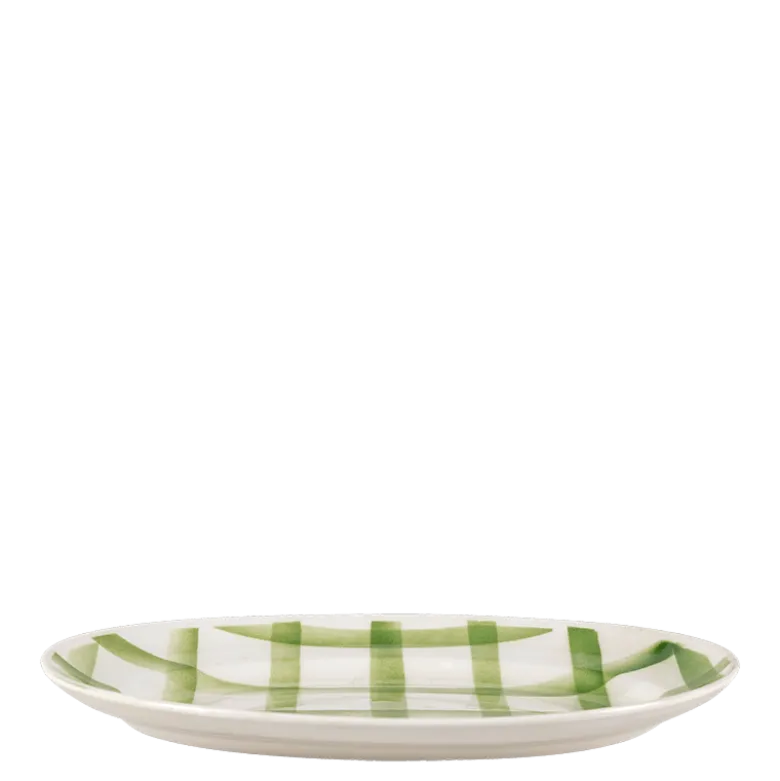 Plat ovale Vintage Carreau 35-40 x 22-27 cm