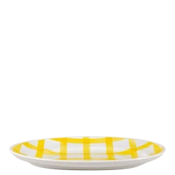 Plat ovale Vintage Carreau 35-40 x 22-27 cm
