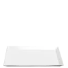Plat porcelaine blanc 48 x 32 cm H 2,7 cm