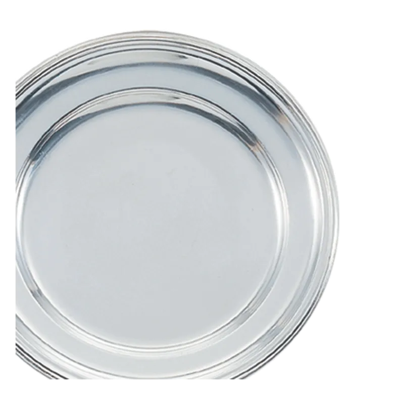 Plat rond argent Ø 35 cm