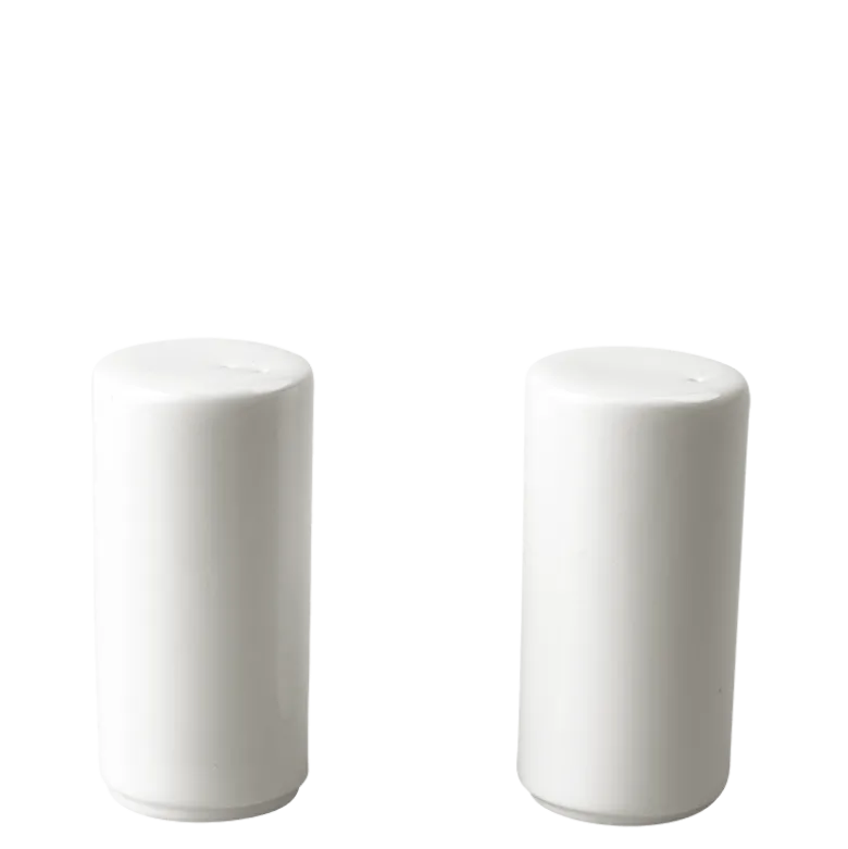 Poivrière porcelaine blanche Ø 3,2 cm H 6,2cm (poivre non fourni)