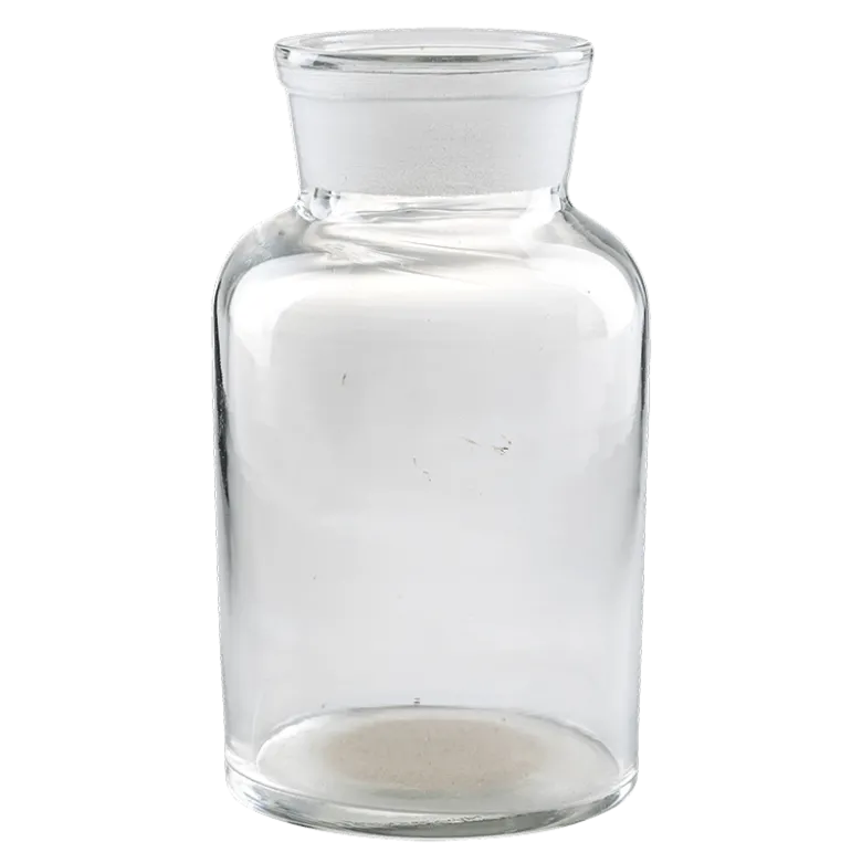 Pot à pharmacie vintage verre blanc petit format H 8-20 cm