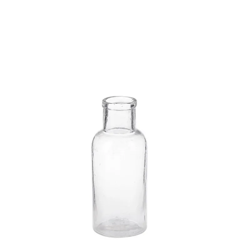 Pot à pharmacie vintage verre blanc petit format H 8-20 cm