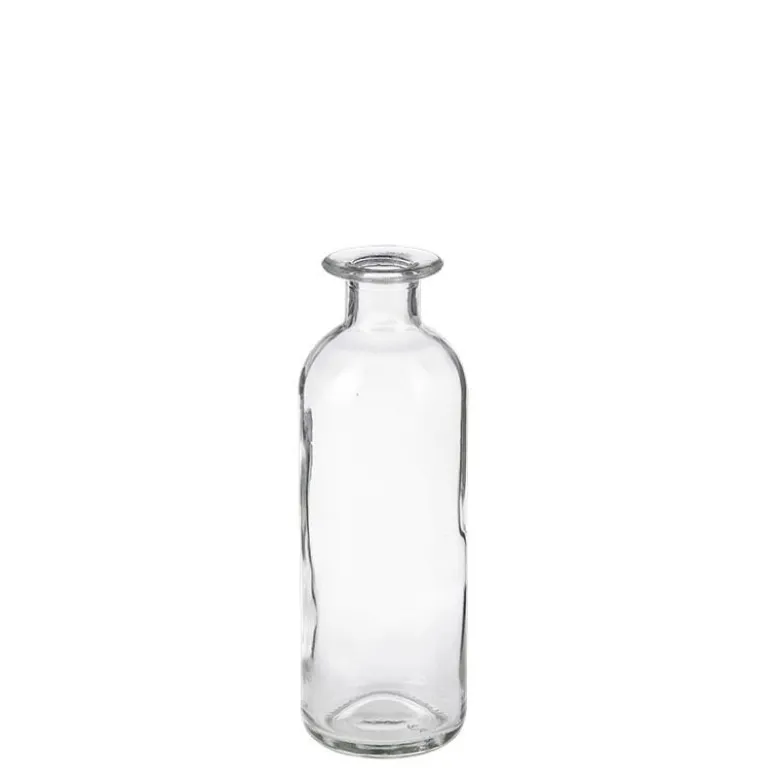 Pot à pharmacie vintage verre blanc petit format H 8-20 cm