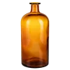 Pot à pharmacie vintage verre brun grand format H 20-24 cm