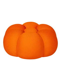 Pouf Bulle orange Ø 80 cm H 37 cm