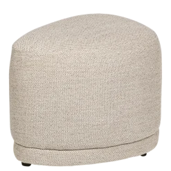 Pouf Galet beige 38 x 50 cm H 41 cm