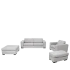 Pouf Loft gris 40 x 80 cm H 40 cm