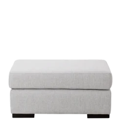 Pouf Loft gris 40 x 80 cm H 40 cm
