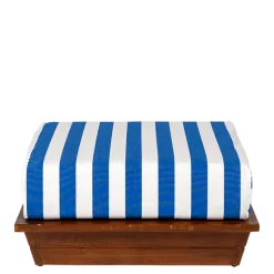 Pouf Lounge Beach Club Blue 76 x 76 cm H 36 cm