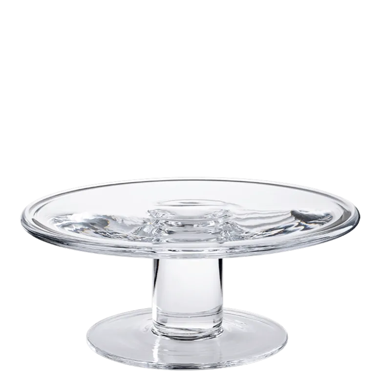Présentoir en verre sur pied Ø 24 cm H 10 cm