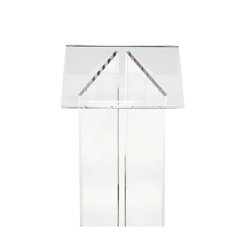 Pupitre plexi L 50 l 40 H 120 cm