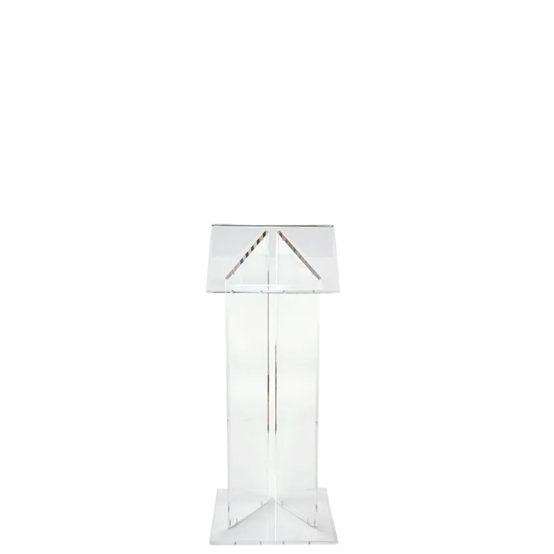 Pupitre plexi L 50 l 40 H 120 cm