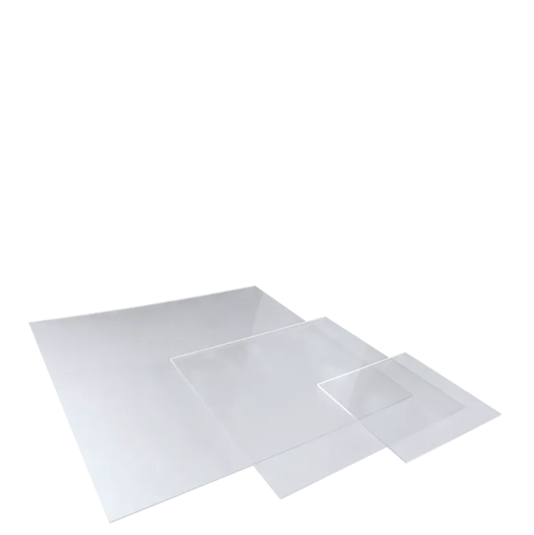 Pyramide de plaques en plexi