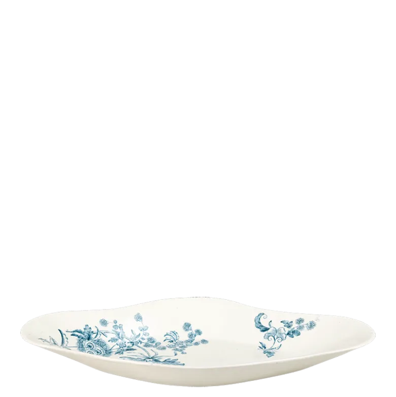 Ravier Vintage bleu vert 21-24 cm x 14-16 cm