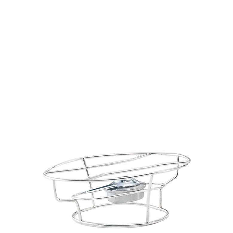 Réchaud fil argent L 35 H 12 P 25 cm