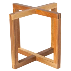 Réhausse bois nature 20 x 20 cm H 17,5 cm