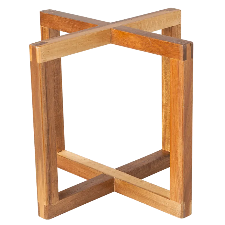 Réhausse bois nature 20 x 20 cm H 17,5 cm
