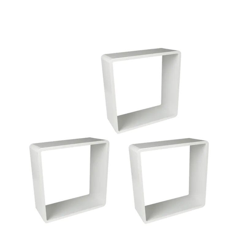 Réhausses blanches 50 cm, lot de 3