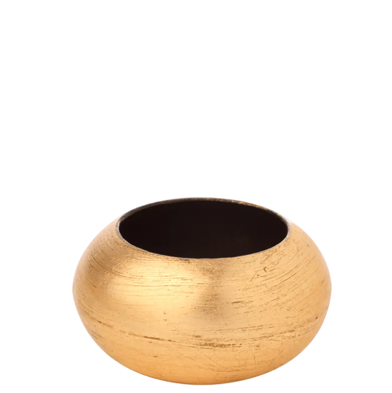Rond de serviette résine Cléopâtre or