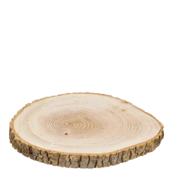 Rondelle de bois vintage grand format Ø 34-35 cm