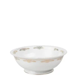 Saladier Vintage blanc et doré Ø 23-27 cm 2-3 L