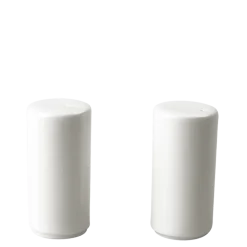 Salière porcelaine blanche Ø 3,2 cm H 6,2 cm (sel non fourni)