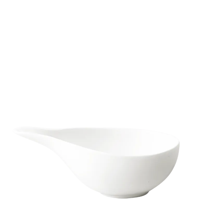 Saucière porcelaine blanche 19 x 9 cm H 6 cm