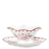 Saucière Vintage rouge rose