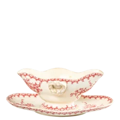 Saucière Vintage rouge rose