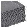 Serviettes cocktail tissu anthracite 20 x 20 cm (par 30)