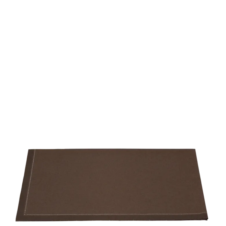 Serviettes tissu chocolat 24 x 16 cm (par 10 )