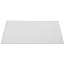 Sets de table/serviettes tissu écru 48 x 32 cm en rouleau (12)