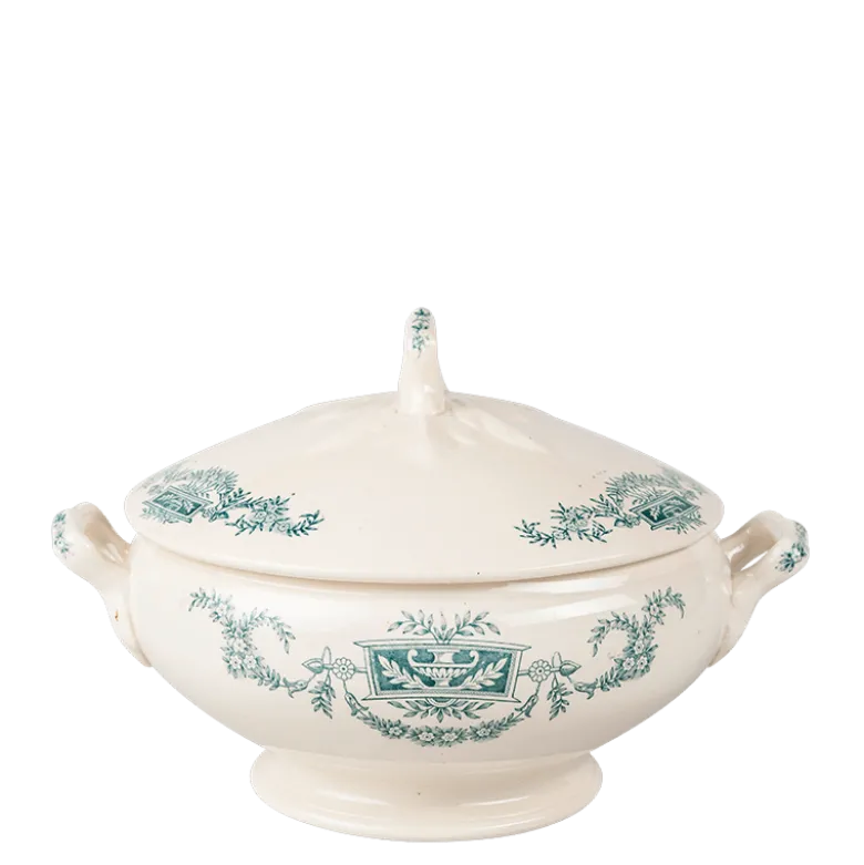 Soupière Vintage bleu vert Ø 23-27 cm 2-3 L