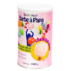 Sucre rose pour barbe à papa parfum chewing gum 1 kg