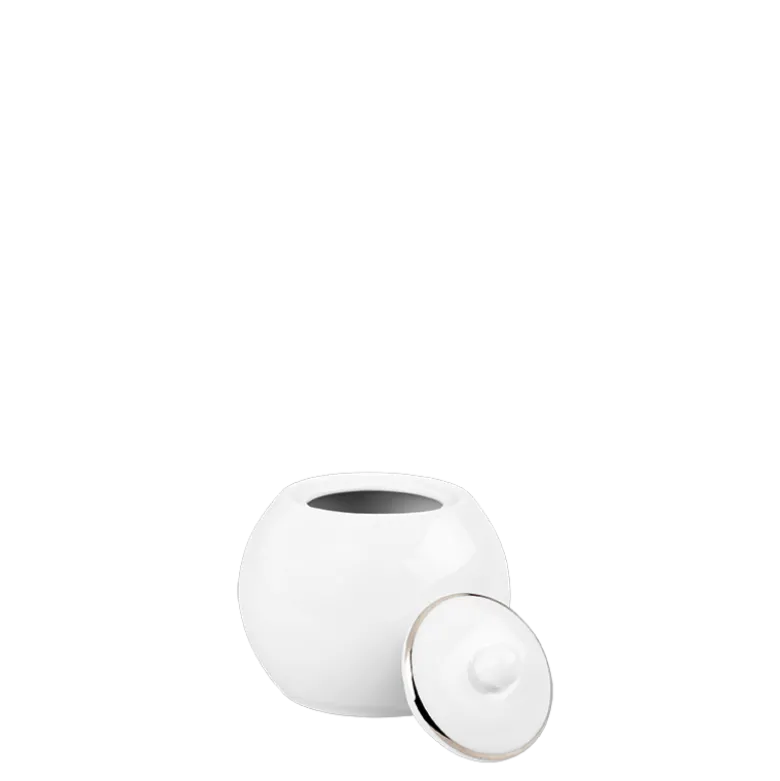Sucrier blanc filet Argent 25 cl