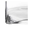 Support de plat en verre 15 x 15 cm H 20 cm