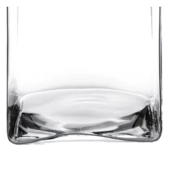 Support de plat en verre 20 x 20 cm H 35 cm