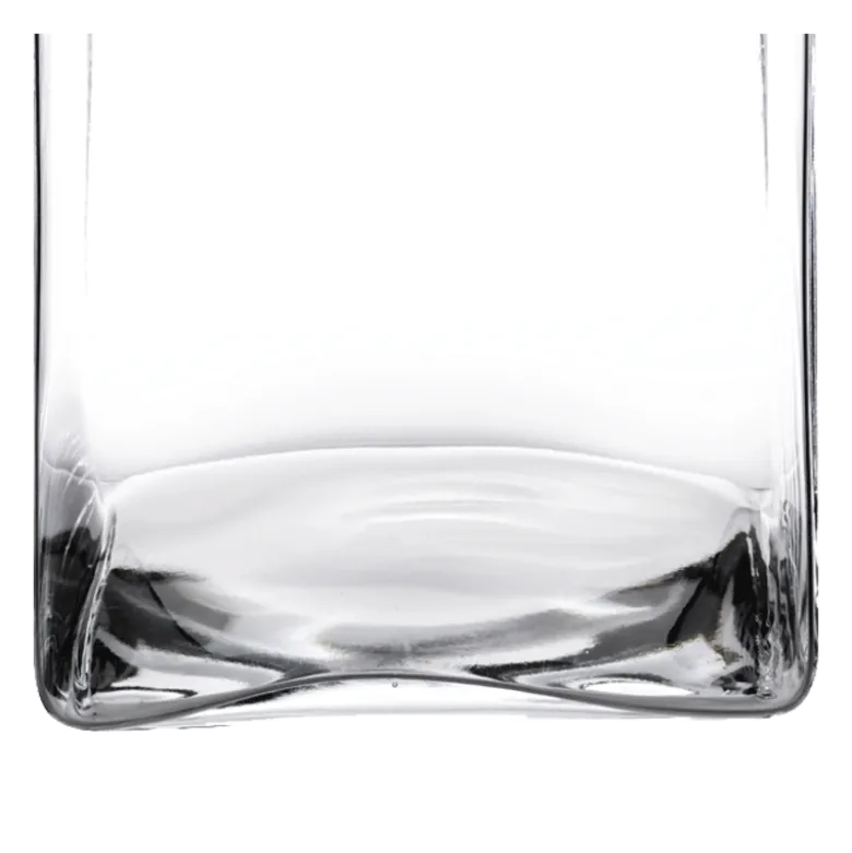 Support de plat en verre 20 x 20 cm H 35 cm