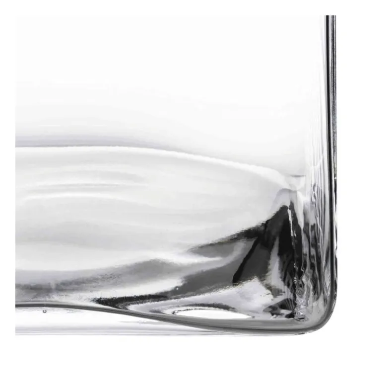 Support de plat en verre 20 x 20 cm H 35 cm