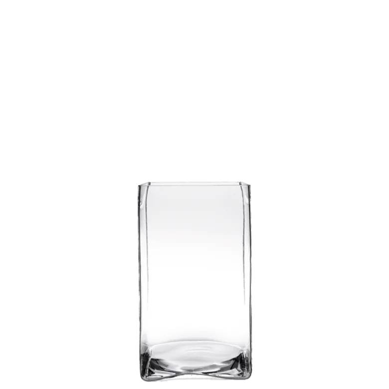 Support de plat en verre 20 x 20 cm H 35 cm