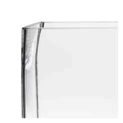 Support de plat en verre 20 x 20 cm H 35 cm