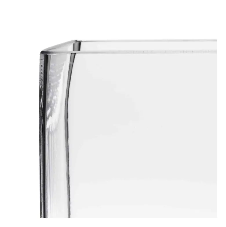 Support de plat en verre 20 x 20 cm H 35 cm