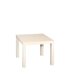 Table basse blanche 55 x 55 cm H 45 cm