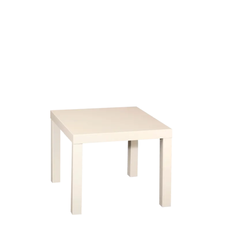 Table basse blanche 55 x 55 cm H 45 cm