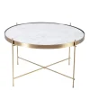 Table basse Filor dorée Ø 62,5 cm H 40 cm