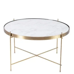 Table basse Filor dorée Ø 62,5 cm H 40 cm