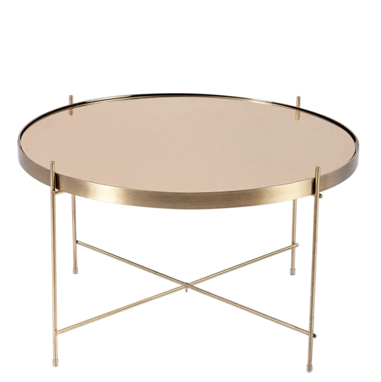 Table basse Filor dorée Ø 62,5 cm H 40 cm